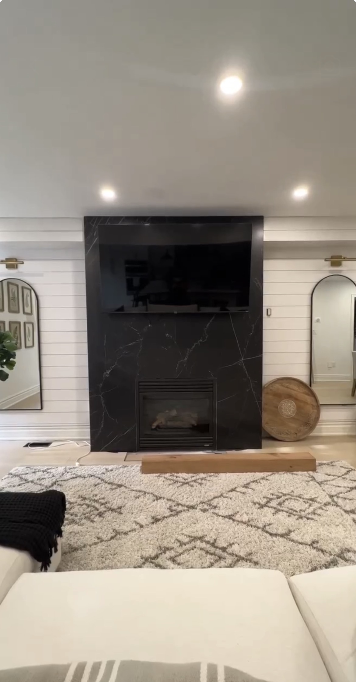 Fireplace Feature Wall — Completed