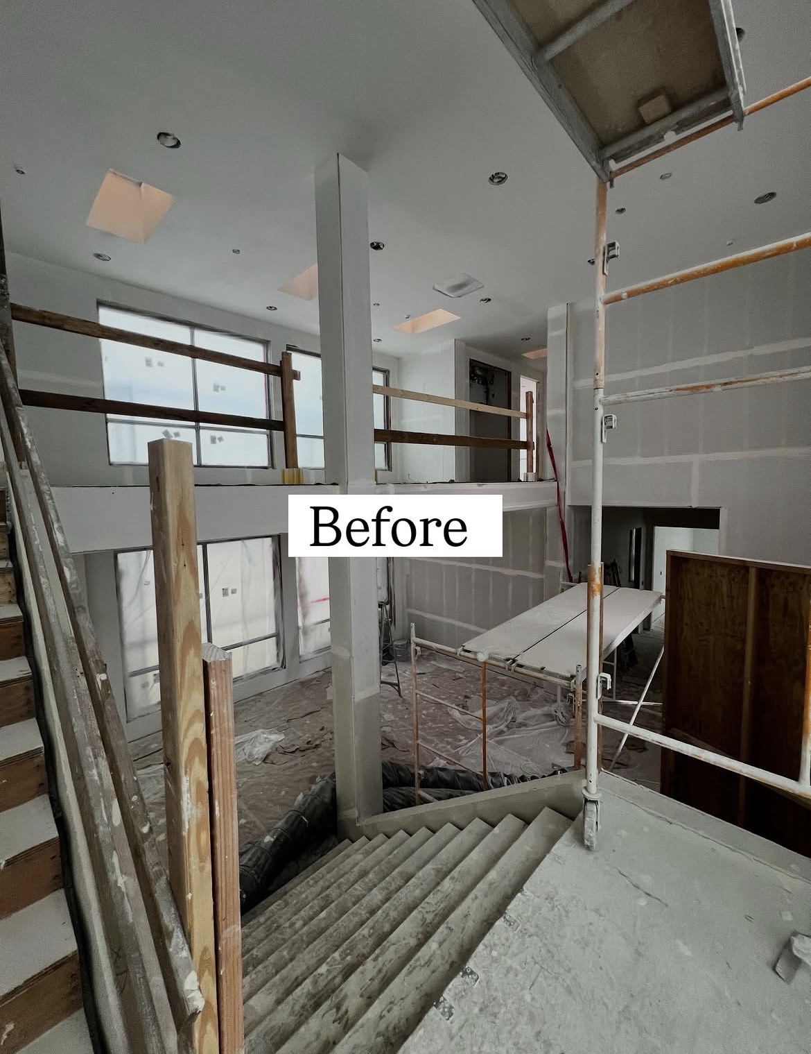 Staircase and landing — Before