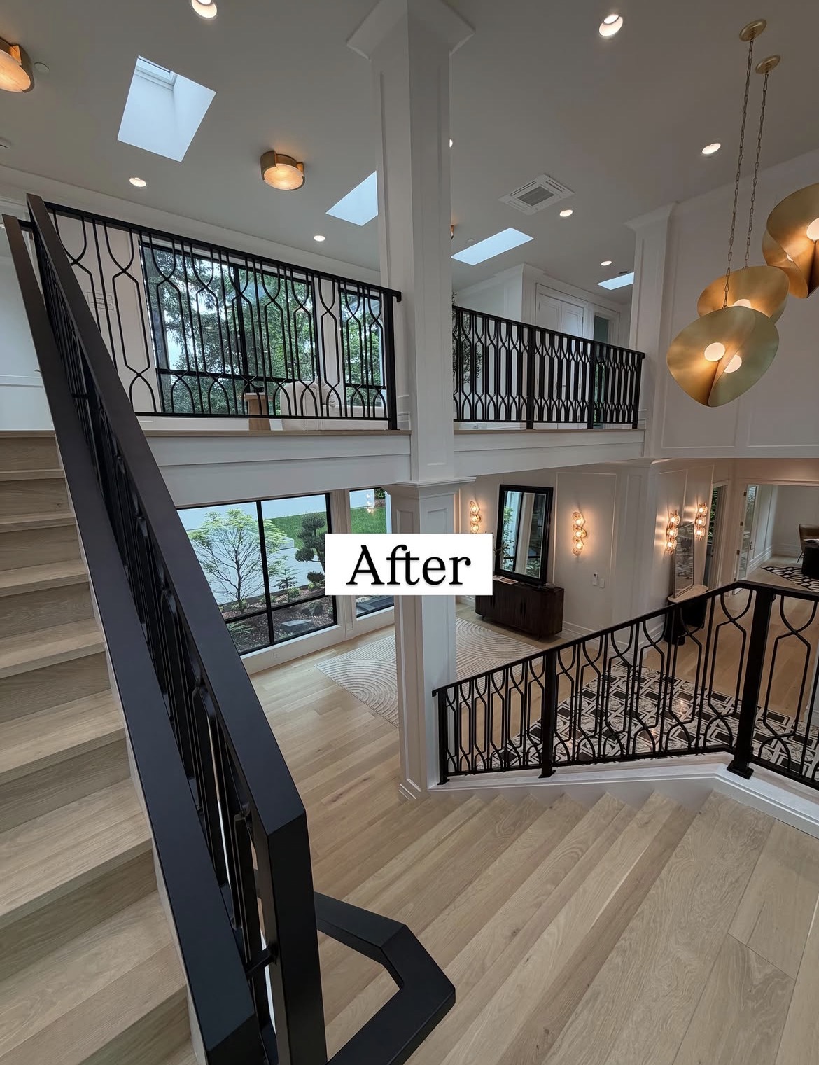 Staircase and landing — After