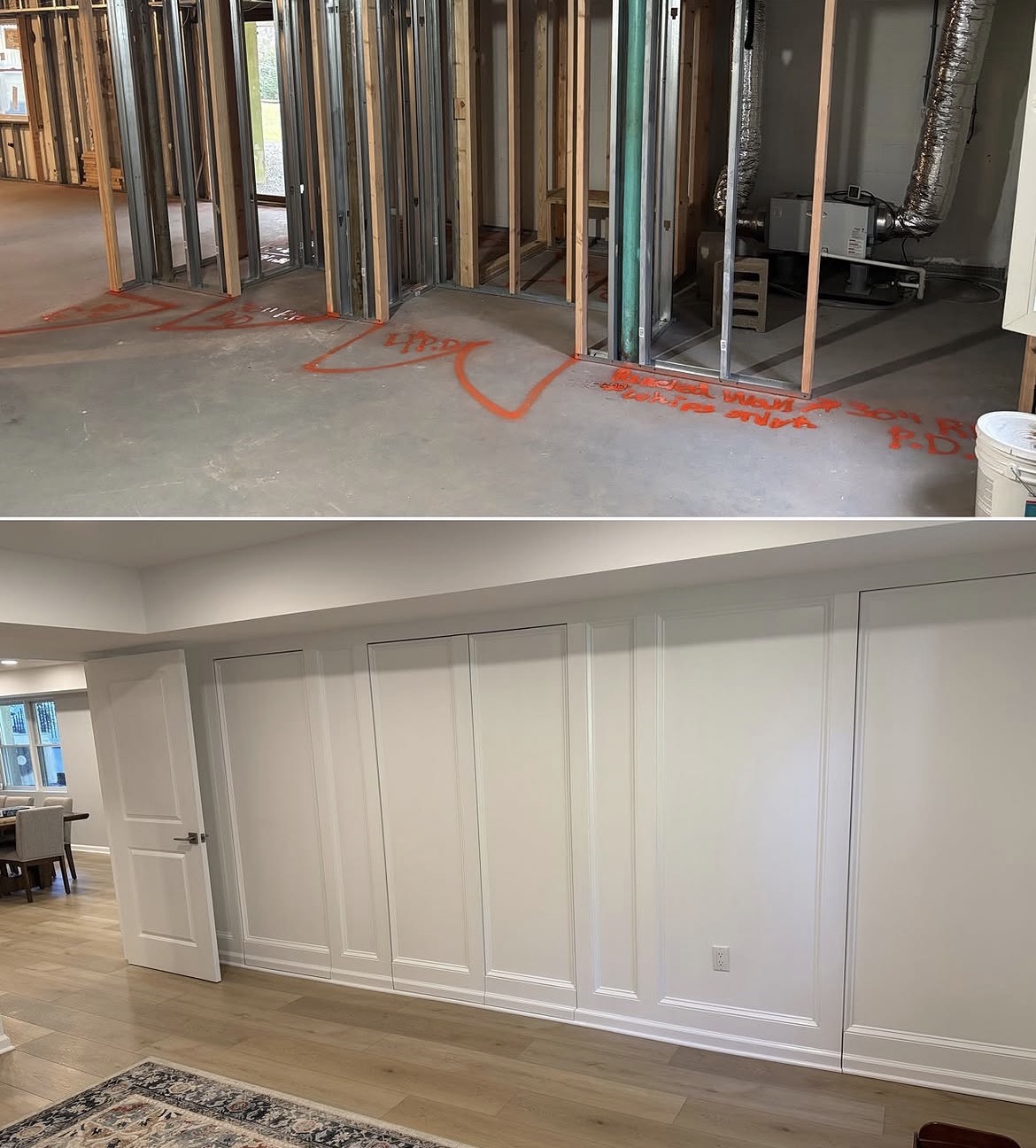 Custom Built-In Wall — Completed